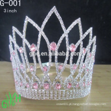 Coroa de tiara de noiva personalizada, casamento de tiara com sede, coroa de tiara princesa